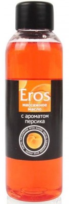 Массажное масло Eros exotic с ароматом персика - 75 мл.