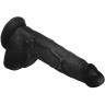 Черный фаллоимитатор Beefy Brad 9’’ Dildo with Balls - 22,4 см.