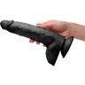 Черный фаллоимитатор Beefy Brad 9’’ Dildo with Balls - 22,4 см.