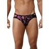 Черные принтованные трусы-джоки Natura Jockstrap