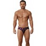Черные принтованные трусы-джоки Natura Jockstrap