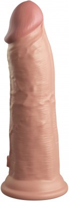 Телесный вибратор-реалистик 8  Vibrating Silicone Dual Density Cock - 22 см.