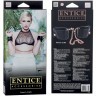 Черные мягкие наручники Entice French Cuffs с цепью