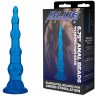 Голубая анальная елочка на присоске Anal Beads With Suction Base - 17,1 см.