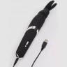 Черный вибратор Rabbit Rechargeable Wand Vibrator - 26,7 см.