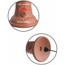 Карамельный вибратор-реалистик 8  Vibrating Silicone Dual Density Cock - 22 см.