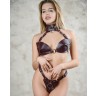 Бордовые трусики с кольцом для насадок Maroon Panties