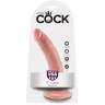 Телесный фаллоимитатор с присоской 7  Cock - 17,8 см.