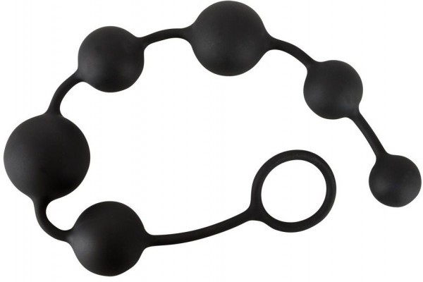 Анальная цепочка Black Velvets Anal Beads - 40 см.