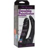 Черная насадка-фаллоимитатор для двойной стимуляции Double Penetrator - 16 см.