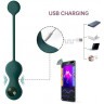 Изумрудные вагинальные шарики Magic Motion Crystal Duo Smart Kegel Vibrator with Weight Set