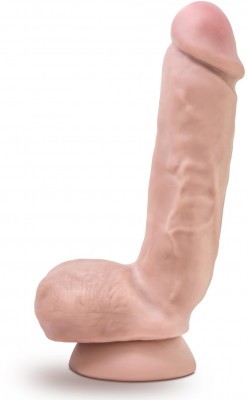Телесный фаллоимитатор 8.5 Inch Cock With Balls - 21,5 см.