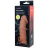 Телесная насадка на фаллос с фиксацией мошонки Cock Sleeve 001 Size M - 15,6 см.