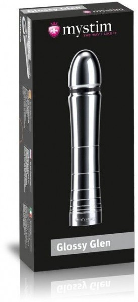 Фаллоимитатор для электростимуляции Glossy Glen Dildo - 14 см.