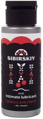 Анальный лубрикант на водной основе SIBIRSKIY с ароматом вишни и табака - 100 мл.