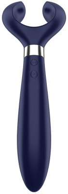 Синий вибромассажер для пар Satisfyer Endless Fun