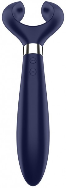 Синий вибромассажер для пар Satisfyer Endless Fun