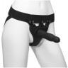Черный полый вибрострапон Body Extensions BE Aroused - 17,78 см.