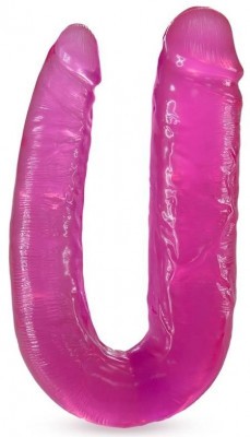 Розовый двусторонний фаллоимитатор Double Headed Dildo - 45 см.