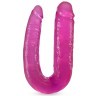 Розовый двусторонний фаллоимитатор Double Headed Dildo - 45 см.