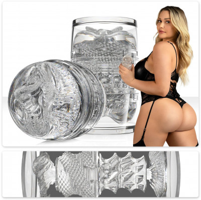 Прозрачный двусторонний мастурбатор Fleshlight Quickshot Mia Malkova