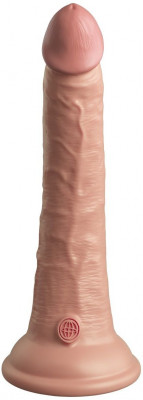 Телесный фаллоимитатор 7  Silicone Dual Density Cock - 21 см.