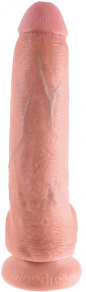 Телесный фаллоимитатор 9  Cock with Balls - 22,9 см.