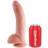 Телесный фаллоимитатор 9  Cock with Balls - 22,9 см.