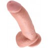 Телесный фаллоимитатор 9  Cock with Balls - 22,9 см.