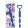 Синие анальные бусы LIA LOVE BEADS - 17,8 см.