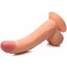 Телесный фаллоимитатор на присоске 7.5  Dildo with Balls - 21,5 см.