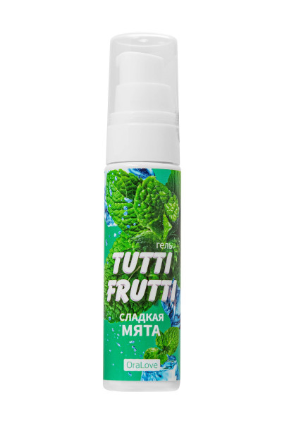 Гель-смазка Tutti-frutti со вкусом сладкой мяты - 30 гр.