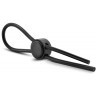 Черное силиконовое лассо на пенис SILICONE LOOP COCK RING 
