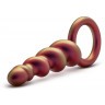 Коричневый анальный стимулятор Spiral Loop Copper Anal Plug - 13,3 см.