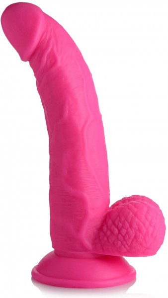 Розовый фаллоимитатор на присоске 7.5  Dildo with Balls - 21,5 см.