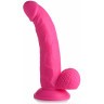 Розовый фаллоимитатор на присоске 7.5  Dildo with Balls - 21,5 см.