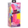 Розовый фаллоимитатор на присоске 7.5  Dildo with Balls - 21,5 см.