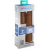 Коричневая насадка на член 2  Silicone X-tension - 20,3 см.