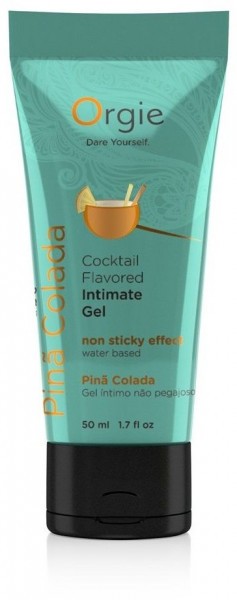 Съедобный интимный гель Orgie Lube Tube Cocktail Pina Colada - 50 мл.
