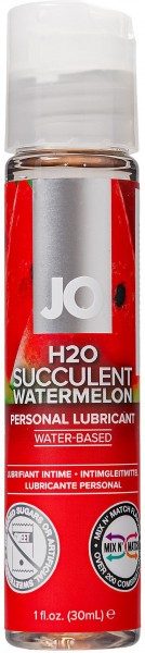 Лубрикант на водной основе с ароматом арбуза JO Flavored Watermelon - 30 мл.