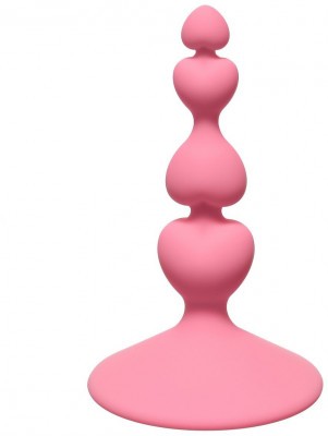 Розовая анальная пробка Sweetheart Plug Pink - 10 см.