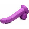 Фиолетовый фаллоимитатор на присоске 7.5  Dildo with Balls - 21,5 см.