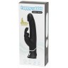 Черный вибратор-кролик Happy Rabbit Realistic Rechargeable Rabbit Vibrator - 25,4 см.