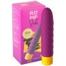 Лиловый рельефный мини-вибростимулятор Romp Beat - 15 см.
