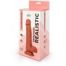 Реалистичный коричневый фаллоимитатор Erowoman - 18,5 см.