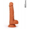 Реалистичный коричневый фаллоимитатор Erowoman - 18,5 см.