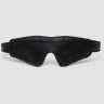 Черная плотная маска на глаза Bound to You Faux Leather Blindfold