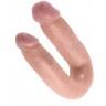 Двусторонний фаллоимитатор U-Shaped Medium Double Trouble - 34,6 см.