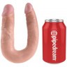 Двусторонний фаллоимитатор U-Shaped Medium Double Trouble - 34,6 см.