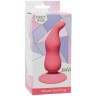 Розовая анальная пробка Waved Anal Plug Pink - 11 см.